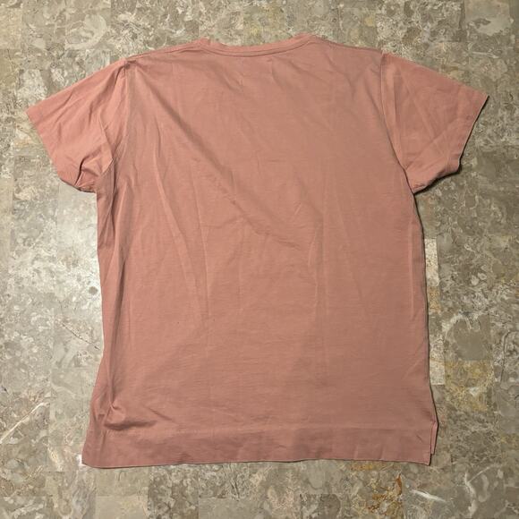 Norse Projects Shirt Mens Large Pink Esben Blind Stitch Short Sleeve Tee - Picture 9 of 13